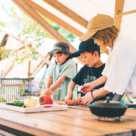 BBQ Counterお好みの新鮮野菜を丸ごとお選びいただけます。
