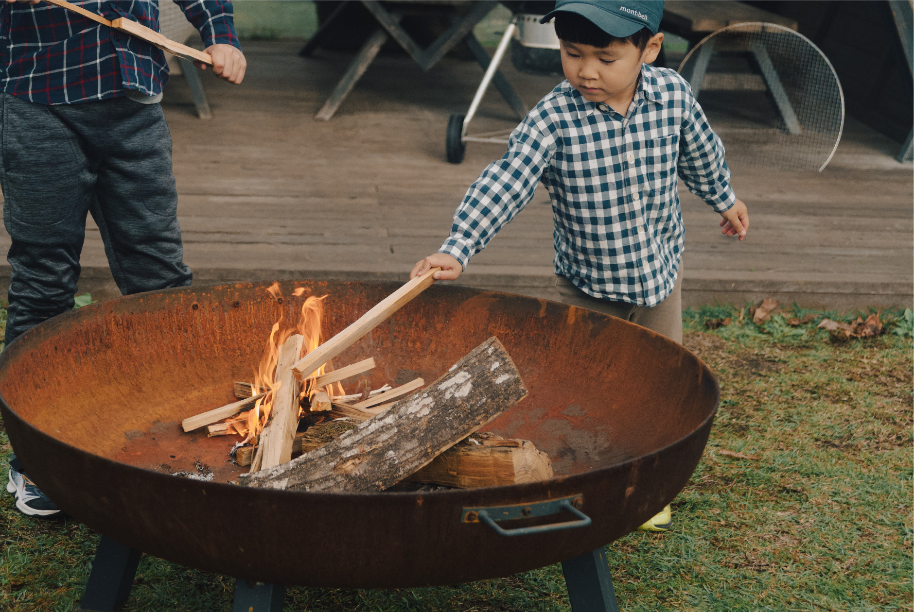 お子様向け『火起こし体験』